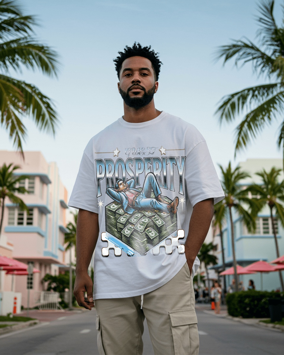 G West Rich Man Oversized T-Shirt Mens G West