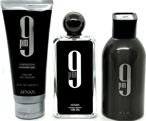 Afnan 9 PM Men's 3 pcs Gift Set Rafaelos