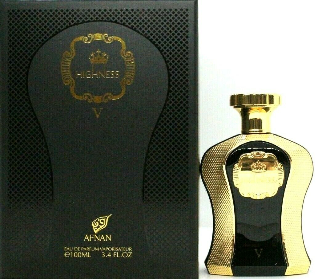Highness V Black Perfume by Afnan EDP 3.4 oz Unisex Rafaelos