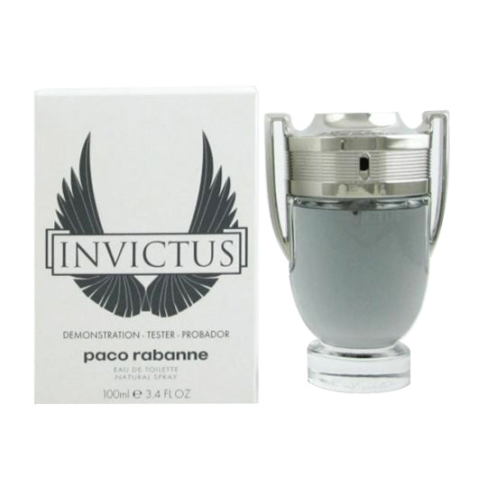 Paco Rabanne Invictus Eau de Toilette 3.4 oz / 100 ml for Men (Tester – White Box) Rafaelos