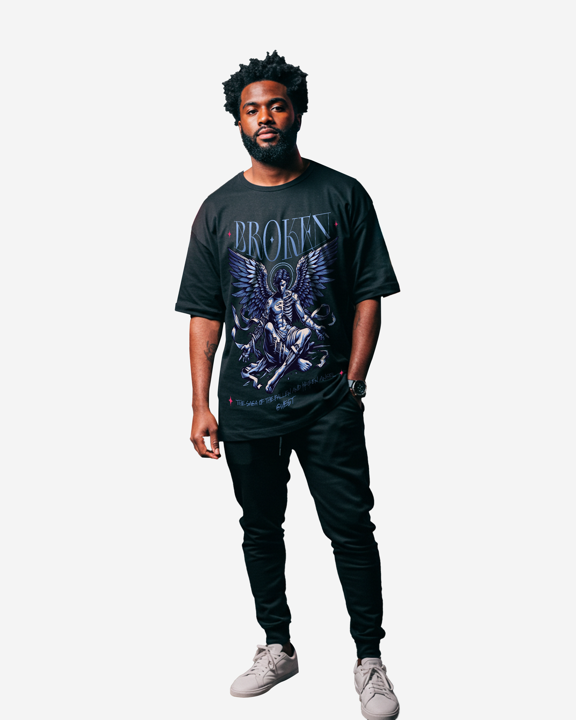G West Broken Oversized Men's T-Shirt G West