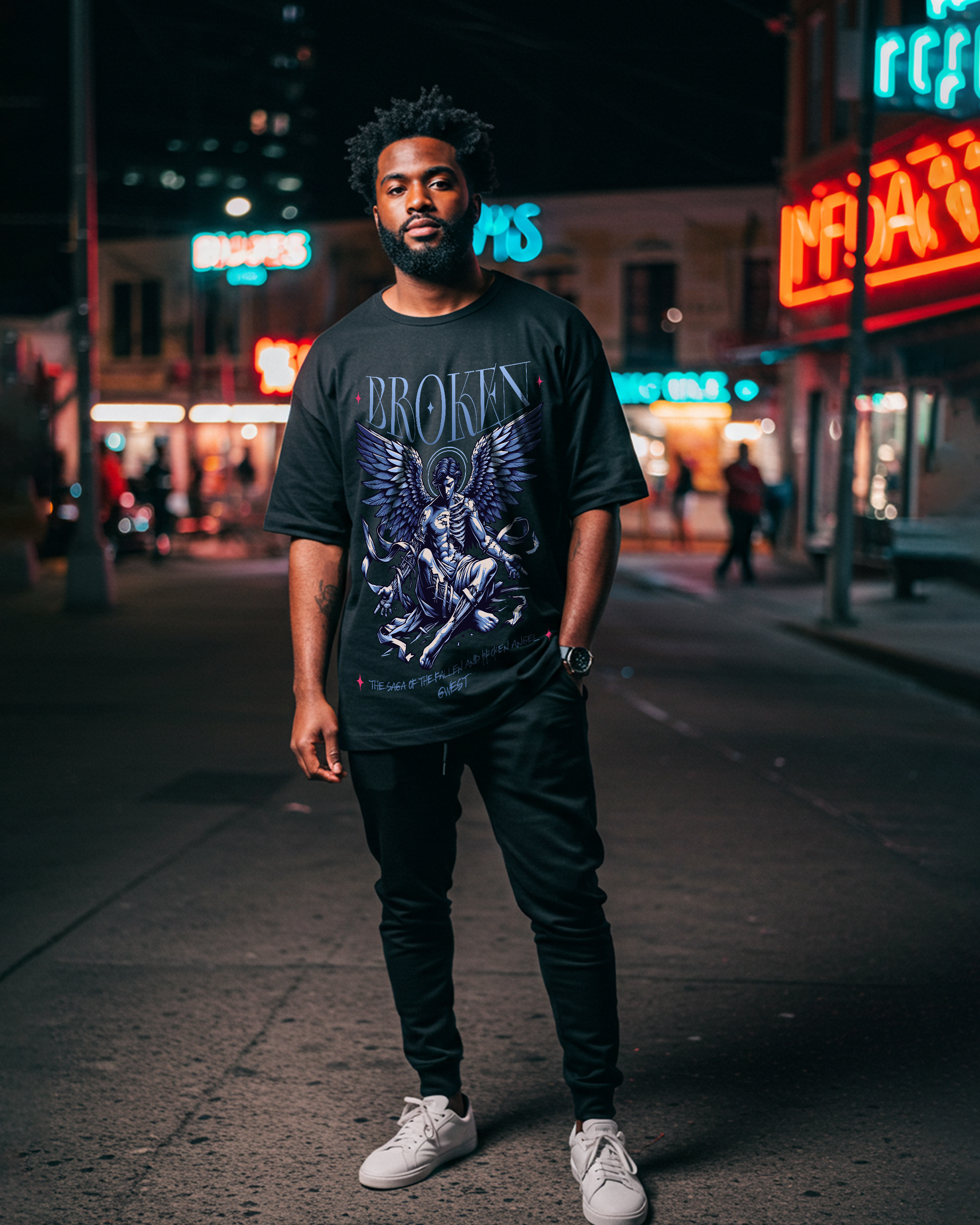 G West Broken Oversized Men's T-Shirt G West