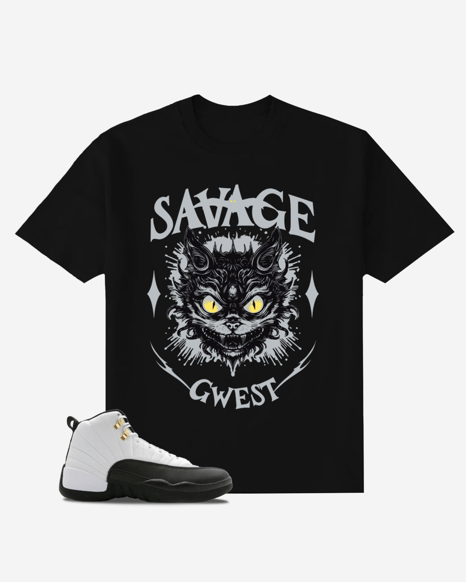 G West Savage Free and Wild Oversized T-Shirt Mens G West