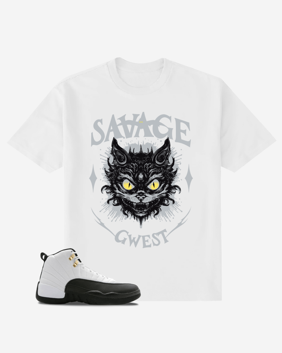 G West Savage Free and Wild Oversized T-Shirt Mens G West