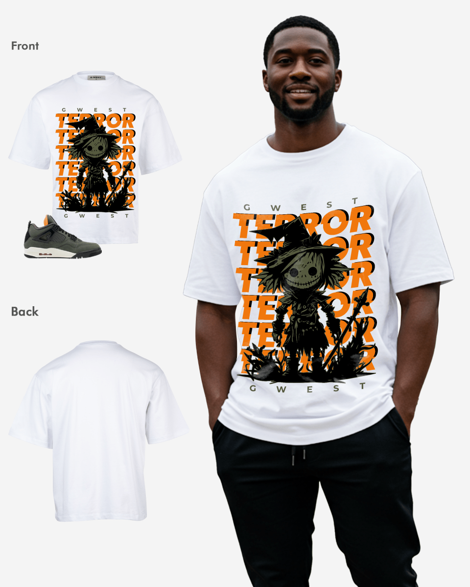 Camiseta extragrande G West Scarecrow Terror para hombre