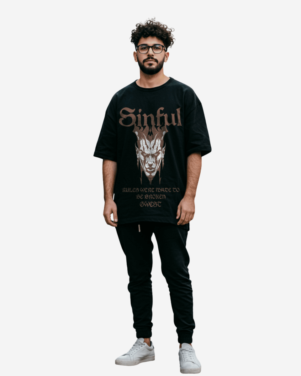 Camiseta extragrande G West Sinful para hombre