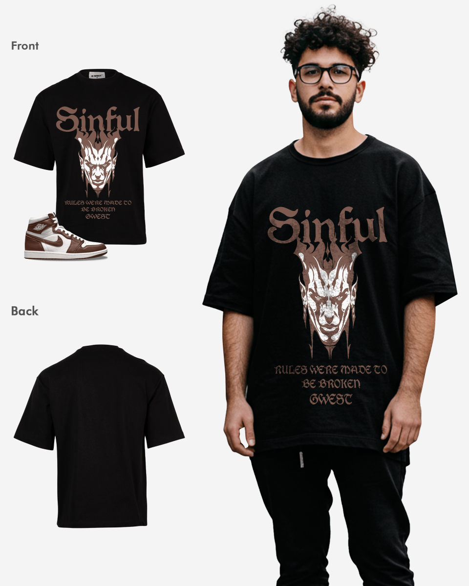 Camiseta extragrande G West Sinful para hombre
