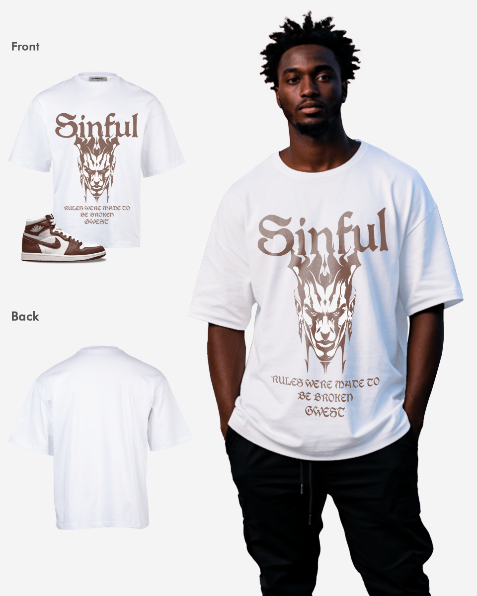 Camiseta extragrande G West Sinful para hombre