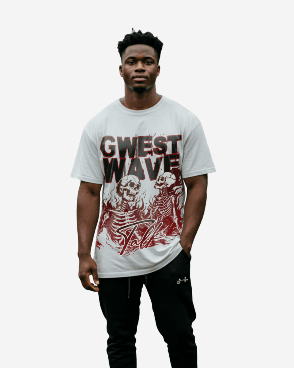 G West Skeletons & Secrets in the Flames Oversized T-Shirt Mens G West