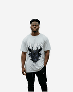 G West Skull and Thorns Oversized T-Shirt Mens G West