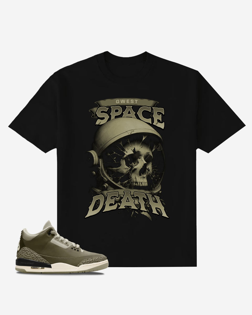 G West Skull-Astronaut-Graphic Oversized T-Shirt Mens G West