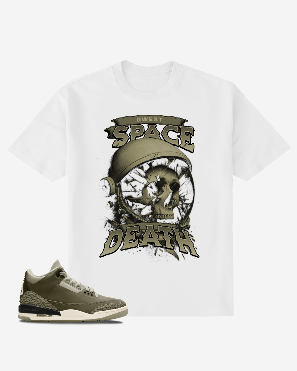 G West Skull-Astronaut-Graphic Oversized T-Shirt Mens G West