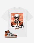 G West Skull Streetwear Graphic Oversized T-Shirt Mens G West