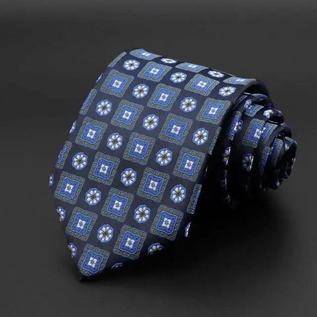 Stylish Classic Solid Color Stripe Flower Floral Jacquard Necktie For Men Wedding Party Formal Wear Business Neckties For Men Stevvex