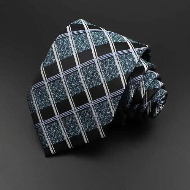 Stylish Classic Solid Color Stripe Flower Floral Jacquard Necktie For Men Wedding Party Formal Wear Business Neckties For Men Stevvex