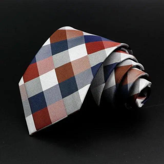 Stylish Classic Solid Color Stripe Flower Floral Jacquard Necktie For Men Wedding Party Formal Wear Business Neckties For Men Stevvex