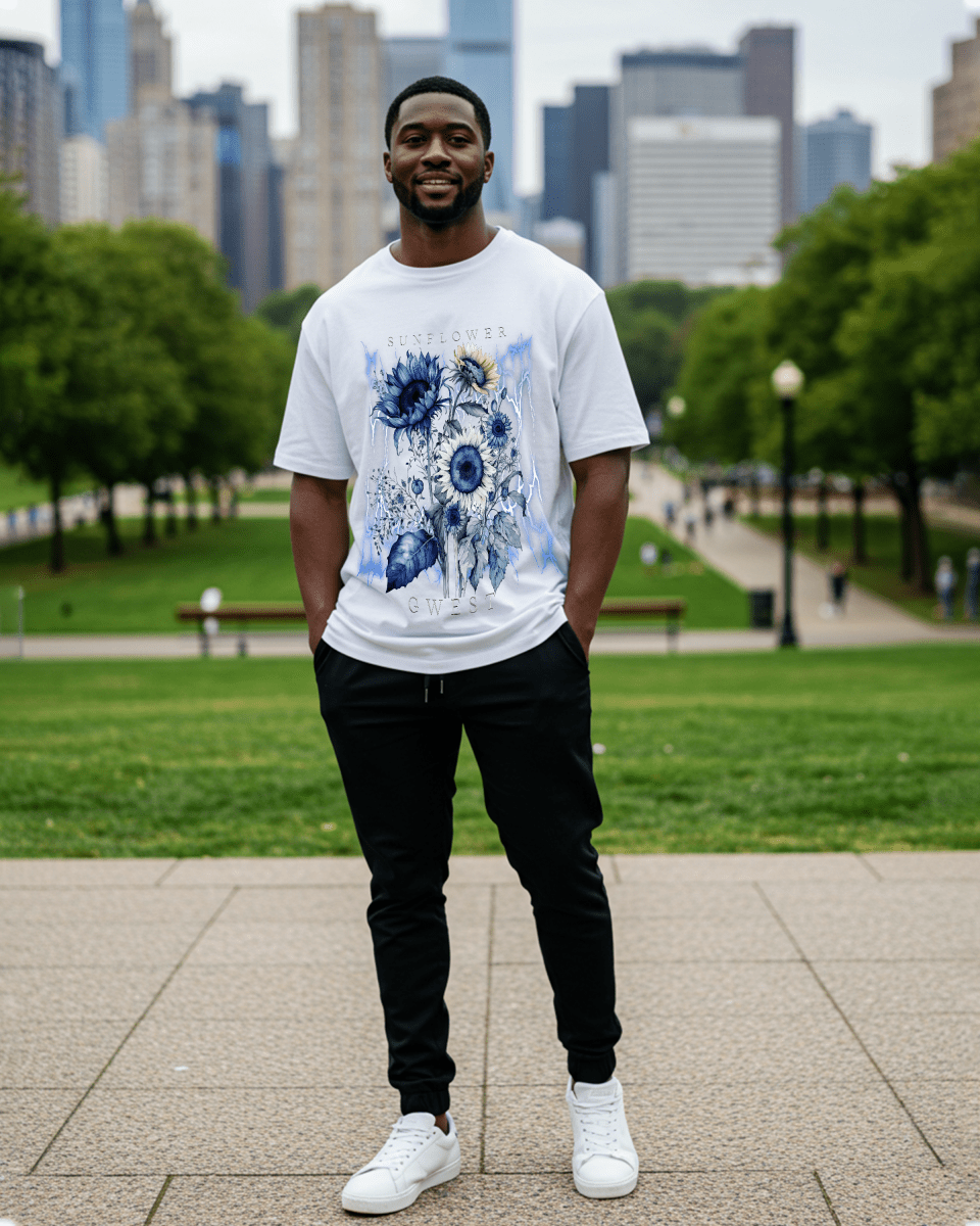 Camiseta G West Sunflower 2.0 Oversized para hombre