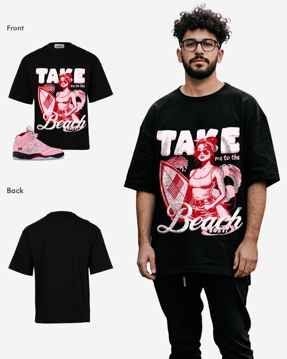 Camiseta extragrande para hombre G West Take Me To The Beach