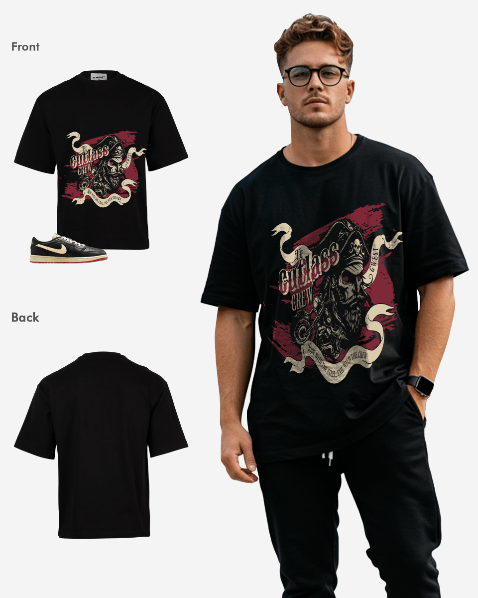 G West The Cutlass Crew Oversized T-Shirt Mens G West