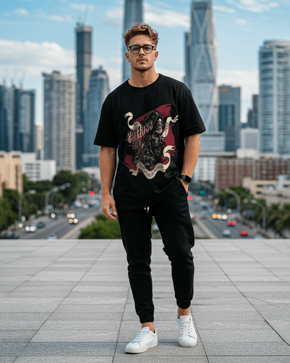 G West The Cutlass Crew Oversized T-Shirt Mens G West