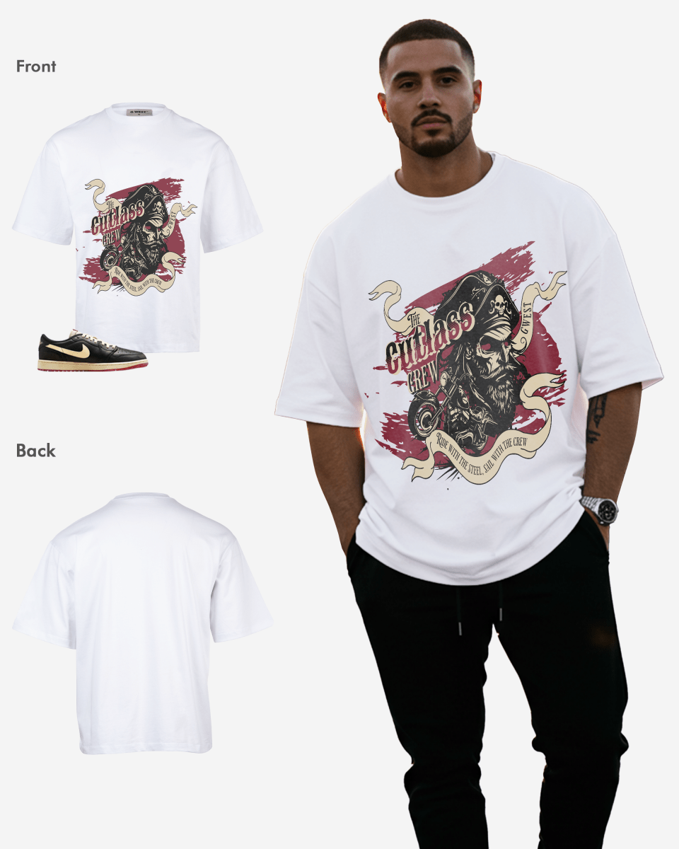 G West The Cutlass Crew Oversized T-Shirt Mens G West