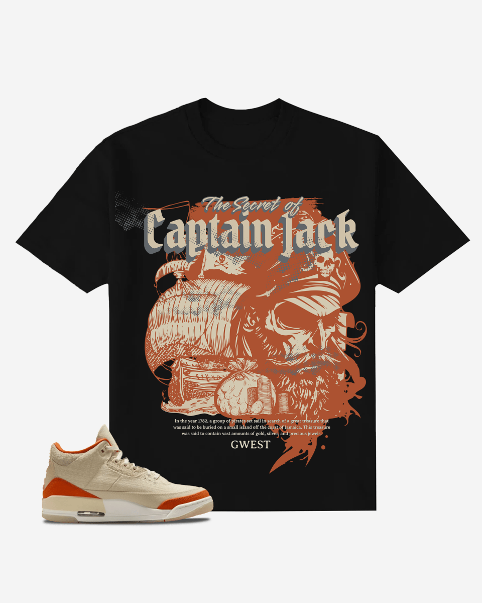 G West The Secret of Captain Jack Oversized T-Shirt Mens G West