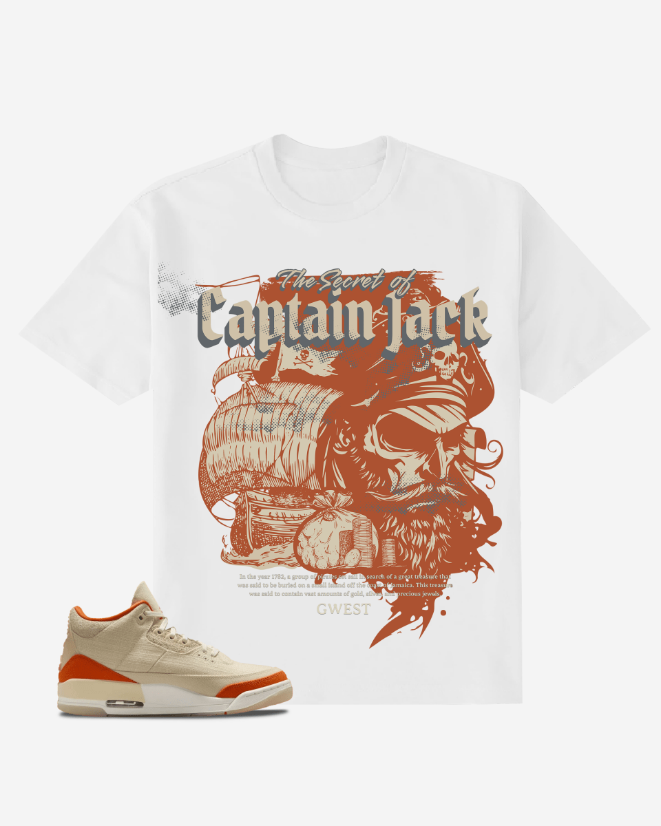 G West The Secret of Captain Jack Oversized T-Shirt Mens G West