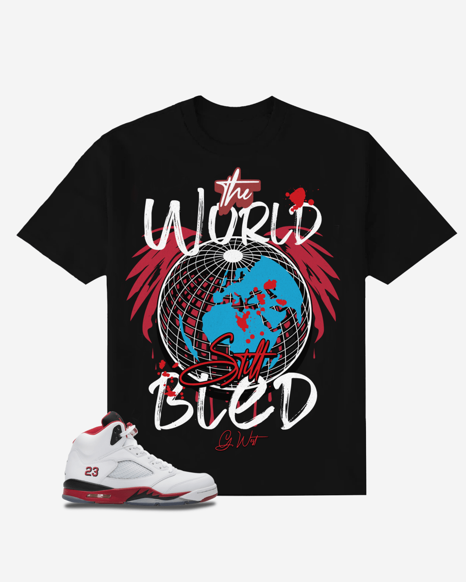 G West The World Still Bled Oversized T-Shirt Mens G West