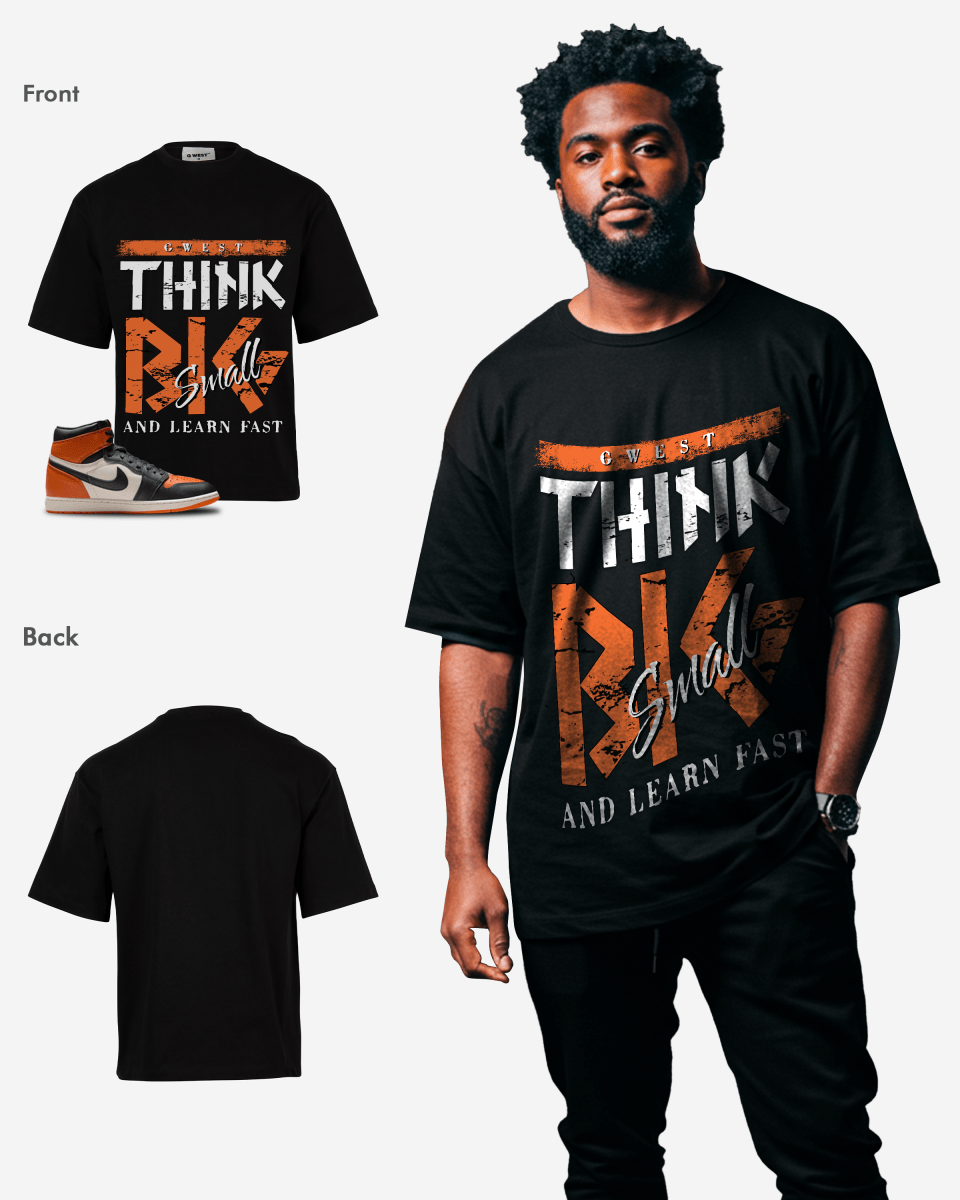 Camiseta extragrande para hombre G West Think Big