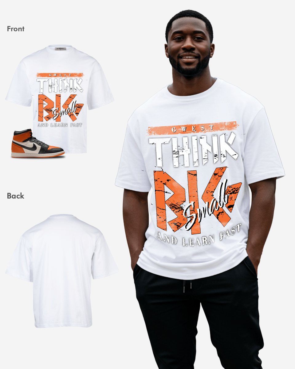 Camiseta extragrande para hombre G West Think Big
