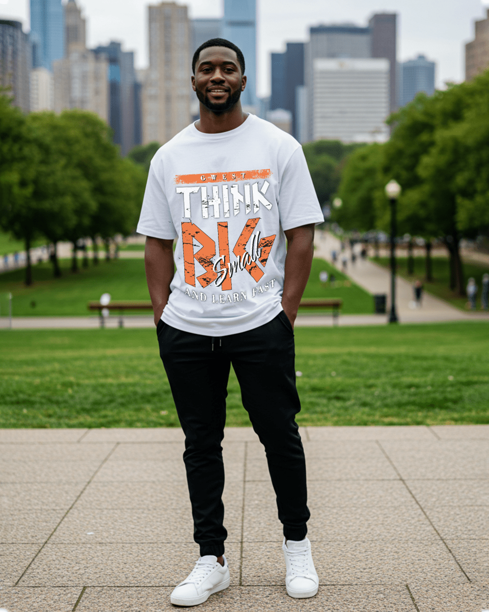Camiseta extragrande para hombre G West Think Big