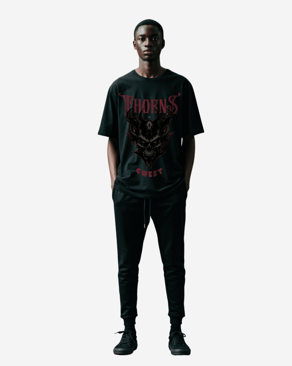 G West Thorns Gothic Men's Oversized T-Shirt G West