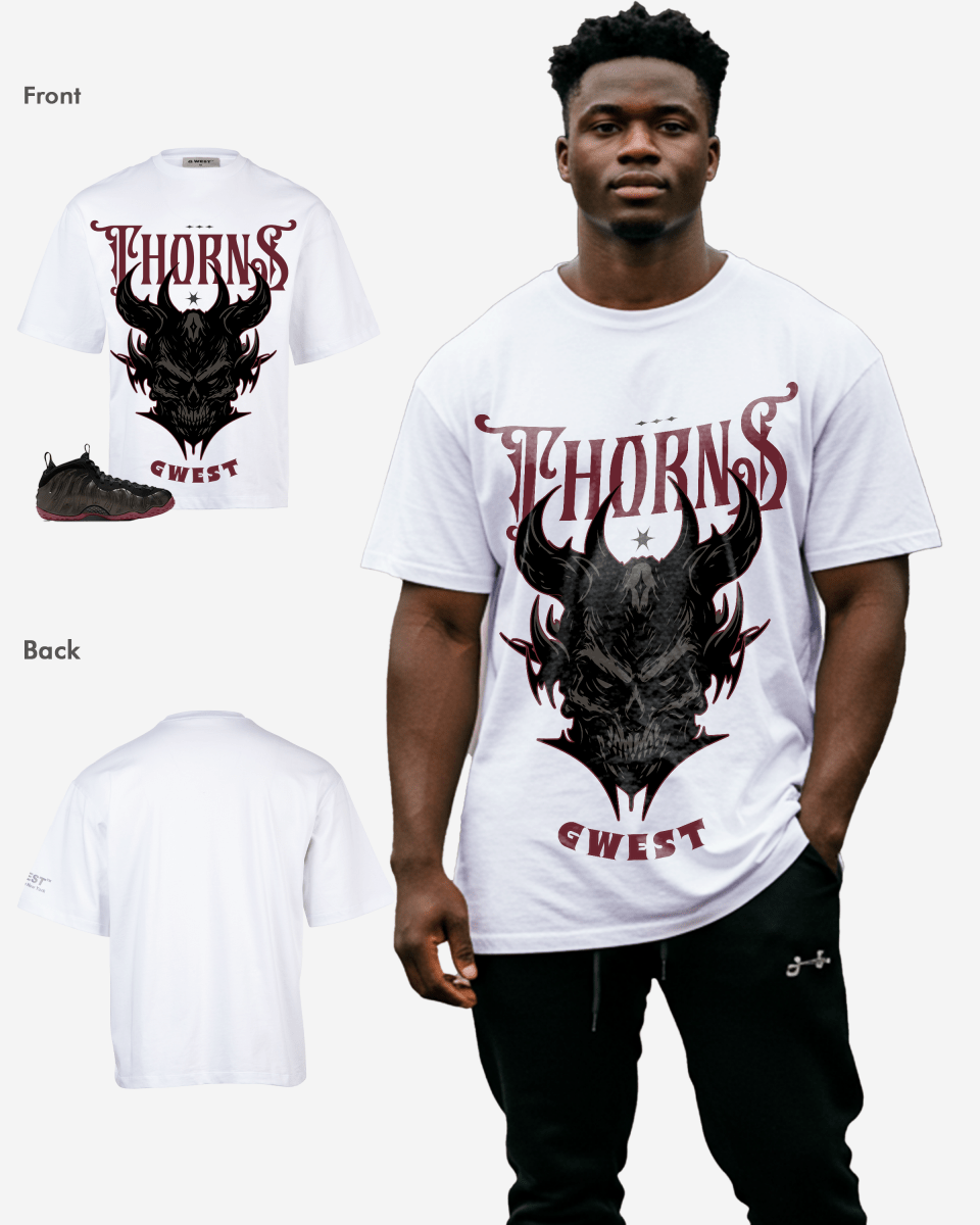 G West Thorns Gothic Men's Oversized T-Shirt G West