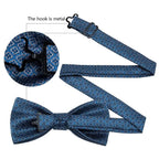 Trendy Patterned Silk Jacquard Plaid Bowtie With  Pocket Square And Cufflinks Set For Men Unique  Butterfly Party Wedding Casual Business Bowtie For Men Stevvex