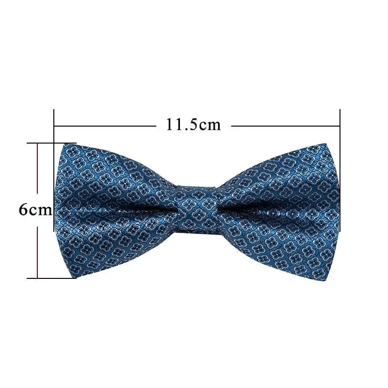 Trendy Patterned Silk Jacquard Plaid Bowtie With  Pocket Square And Cufflinks Set For Men Unique  Butterfly Party Wedding Casual Business Bowtie For Men Stevvex