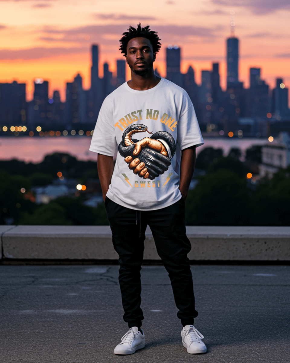 G West Trust No One Oversized T-Shirt Mens G West