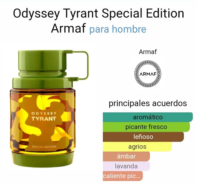 Armaf Odyssey Tyrant Special Edition Eau de Parfum for Men – 100 ml / 3.4 oz Rafaelos