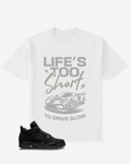 G West Typography Car Oversized  T-Shirt Mens G West