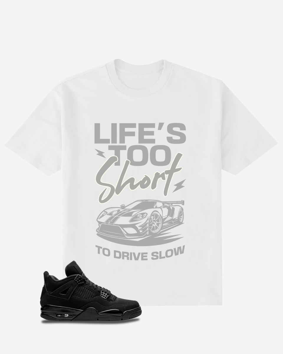 G West Typography Car Oversized  T-Shirt Mens G West