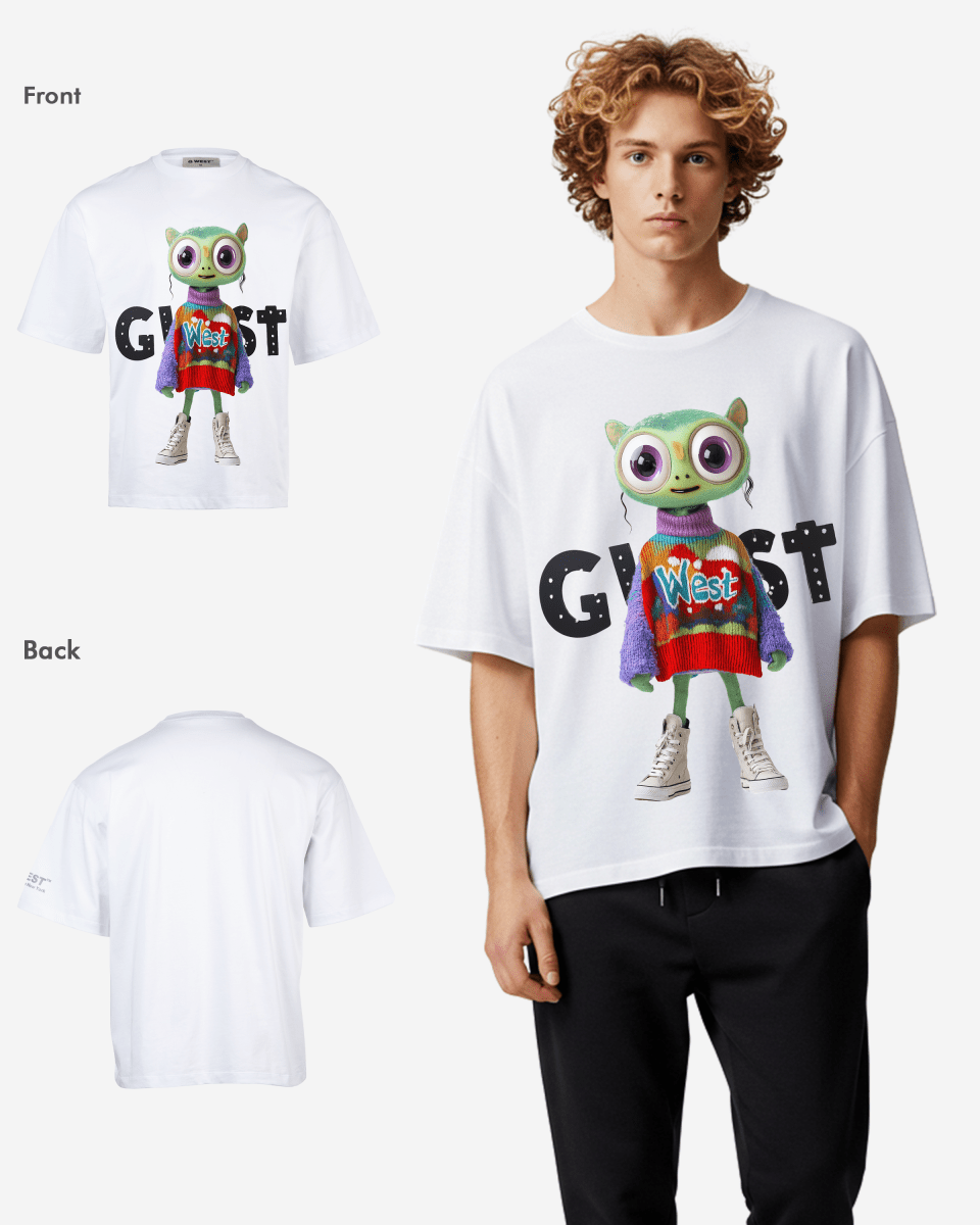 G West Ugly Xmas Queen Oversized T-shirt Mens G West