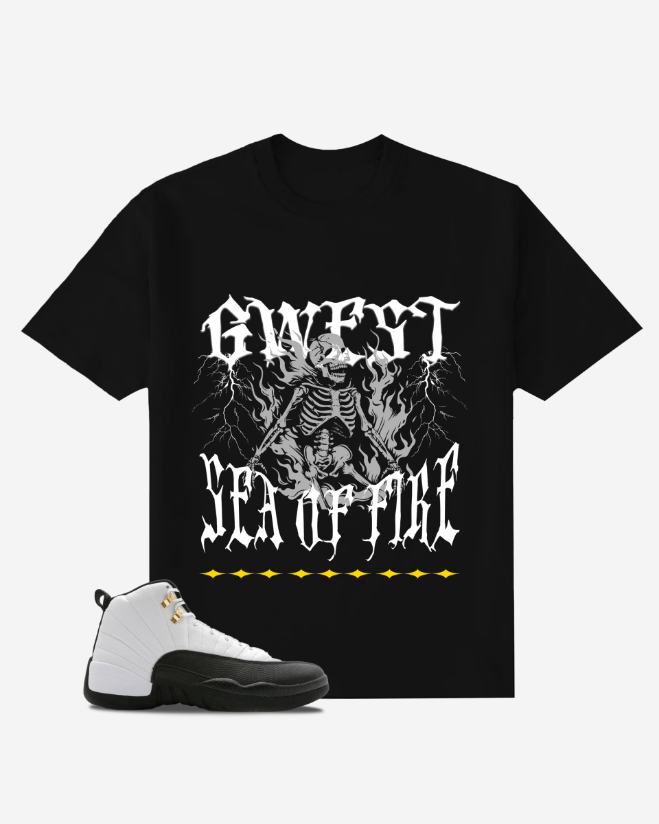 G West Under Sea of Fire Oversized T-Shirt Mens G West