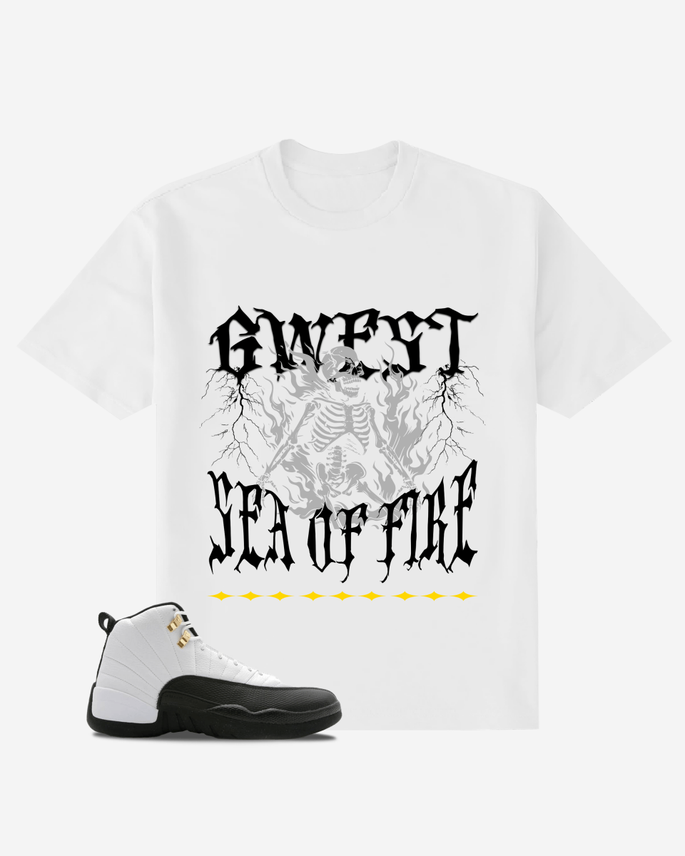 G West Under Sea of Fire Oversized T-Shirt Mens G West