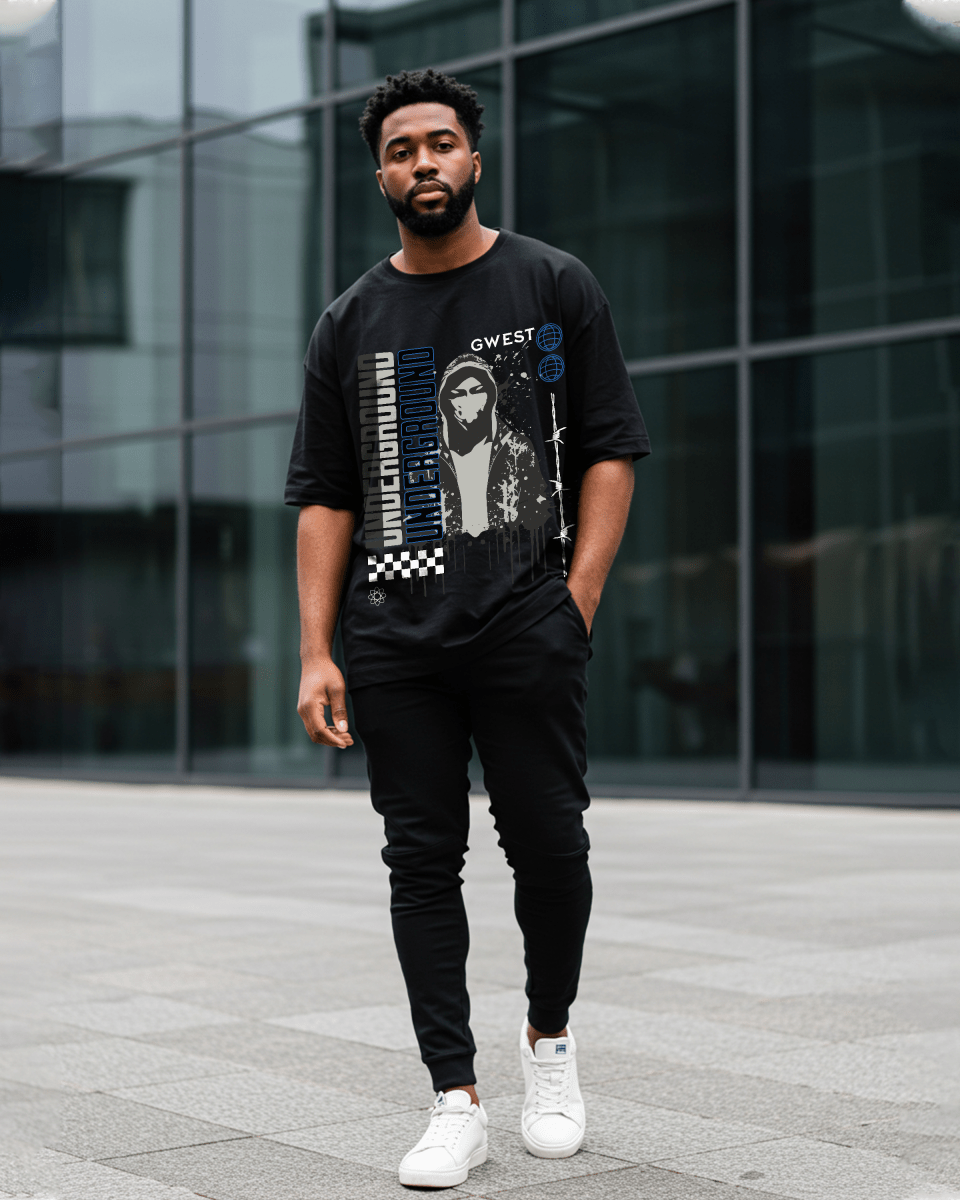 Camiseta de hombre extragrande G West Underground