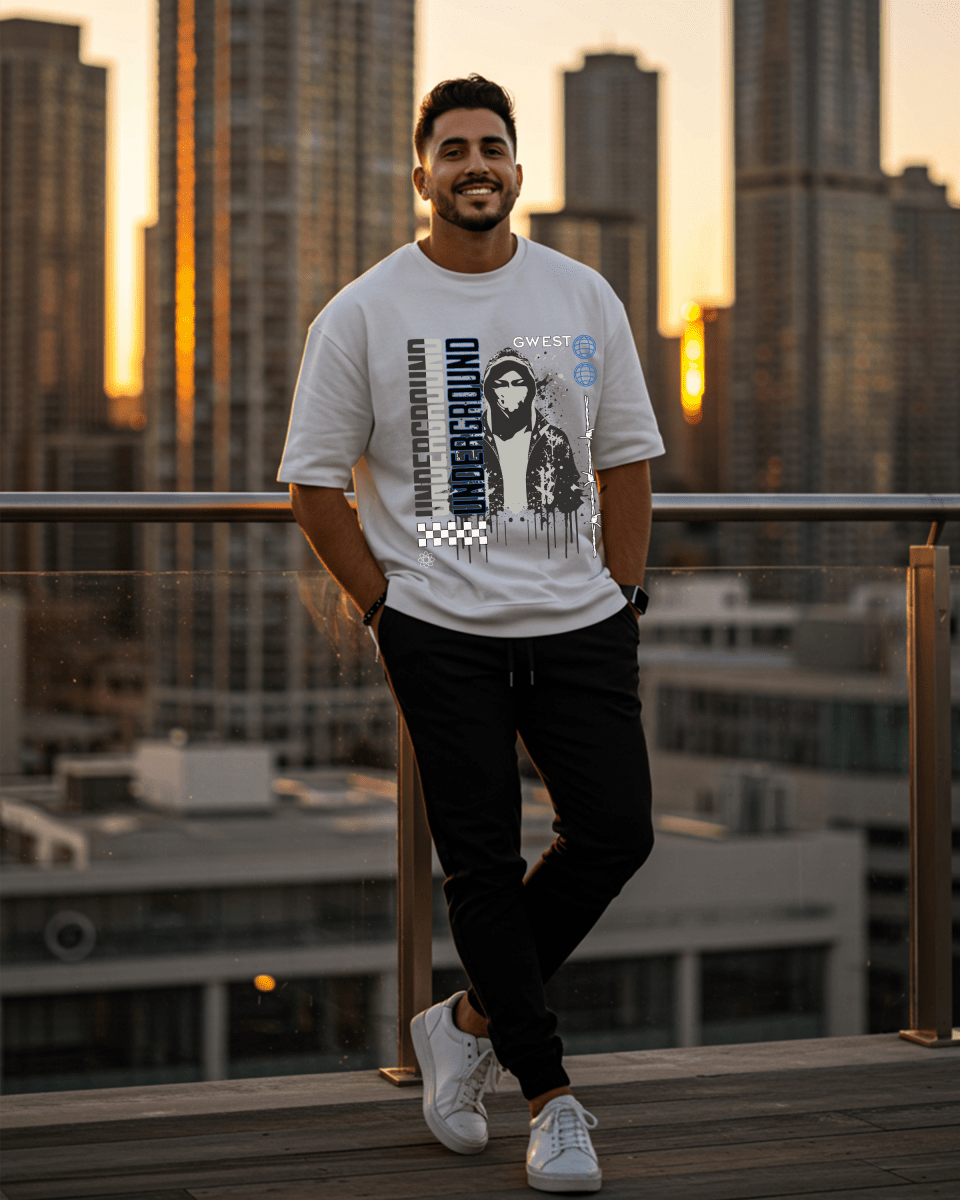 Camiseta de hombre extragrande G West Underground