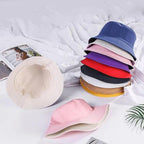Unisex Double-faced Bucket Hat Colorful Sunscreen Women One Size Hat Outdoor Activities Modern Men Hats Stevvex
