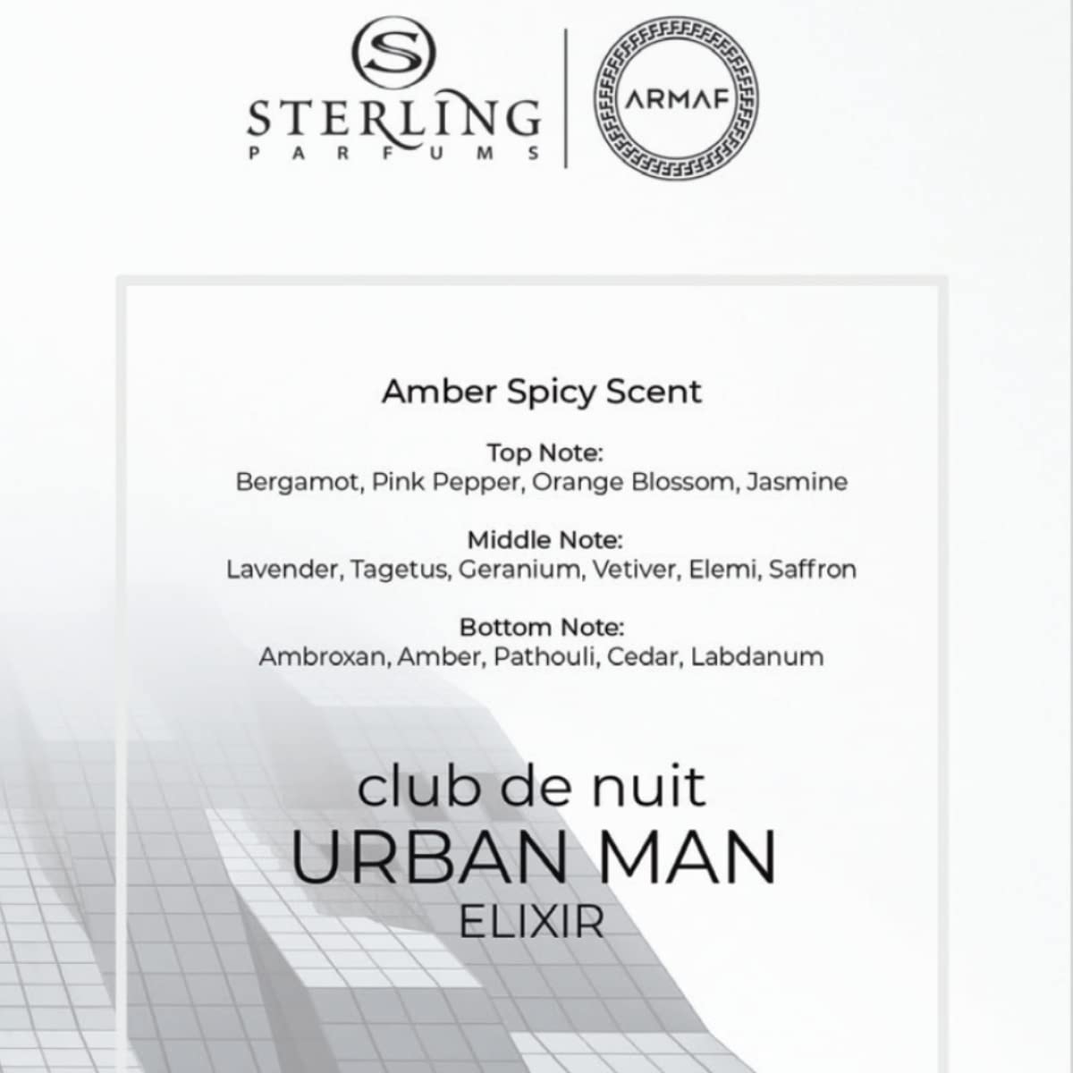 Armaf Club De Nuit Urban Man ELIXIR Eau de Parfum (EDP) Spray 3.6 oz / 105 ml for Men Rafaelos