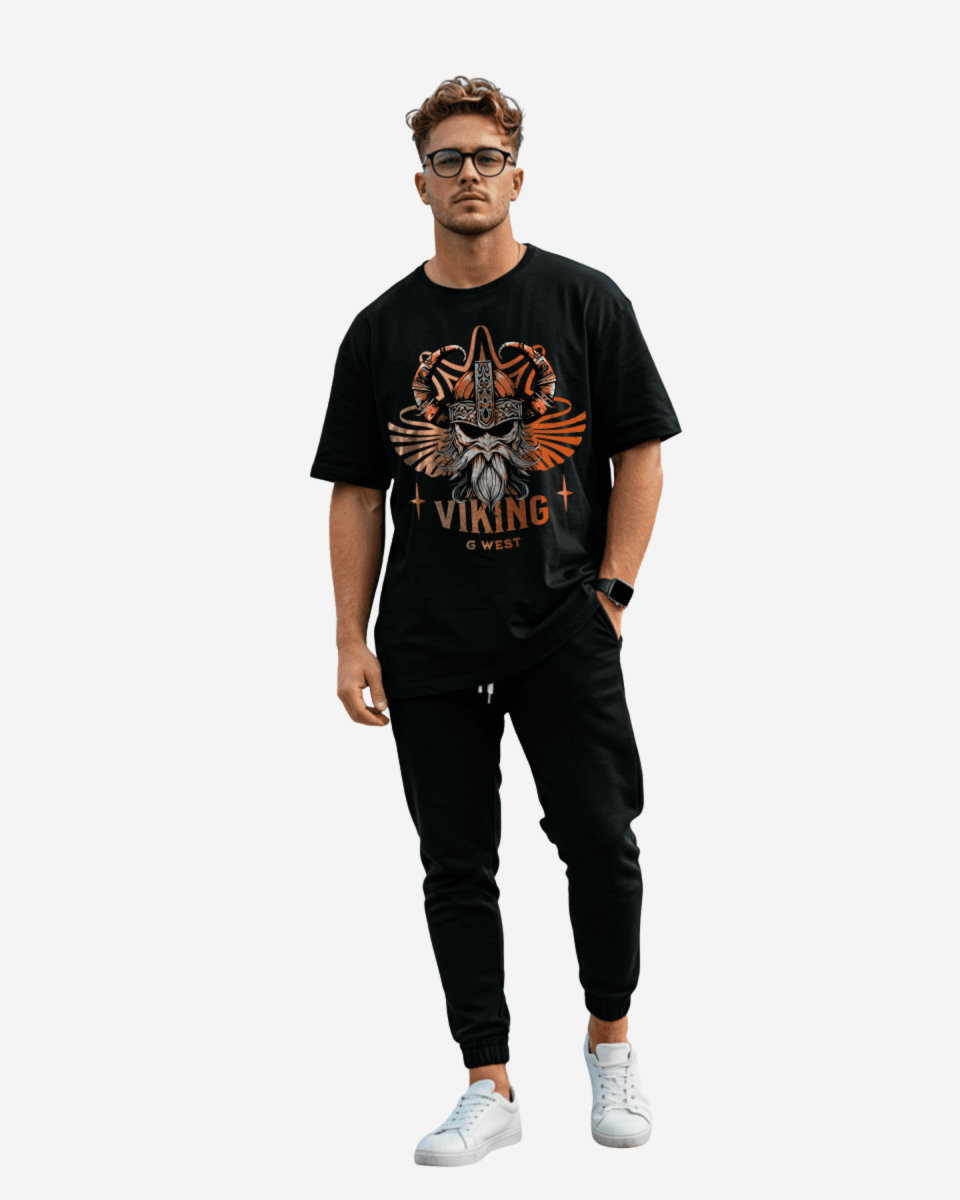 G West Viking Oversized T-Shirt Mens G West