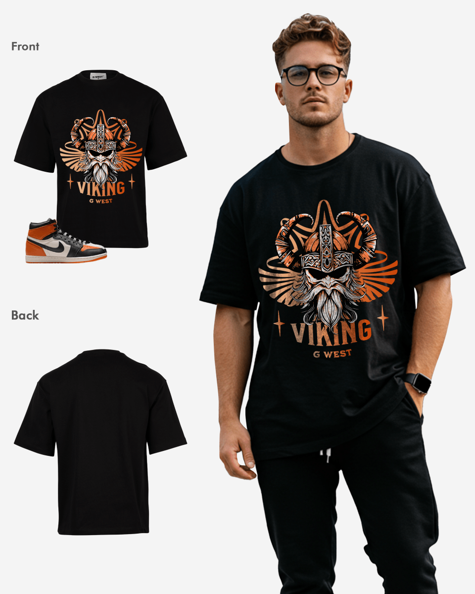 G West Viking Oversized T-Shirt Mens G West