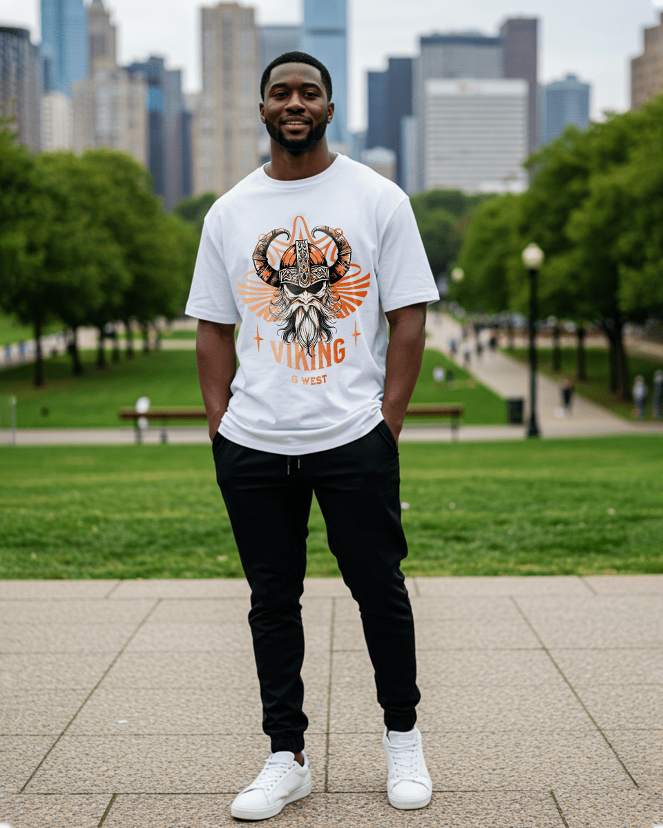 G West Viking Oversized T-Shirt Mens G West