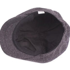 Vintage Men Beret Hats Classic Simple Winter Warm Caps Cotton Comfortable Autumn Beret Flat Hat Quality Durable Retro Men's Hat Unique Berets For Men Retro Cap Stevvex